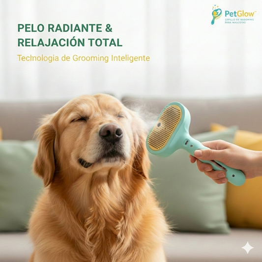 PetGlow™ Cepillo de Grooming para Mascotas [Pelaje Brillante y Relajación Total]